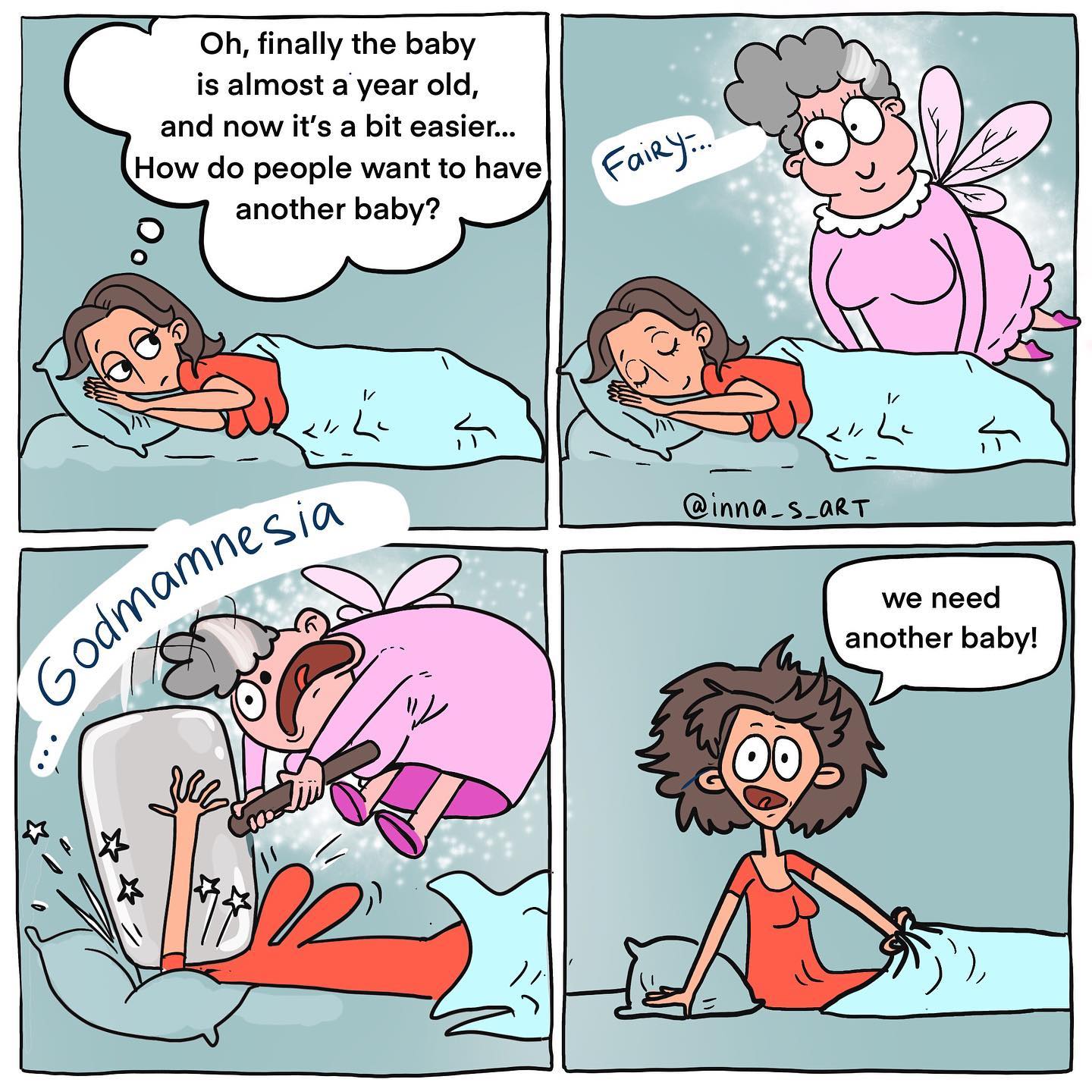 comics about a mom talking to a fairy