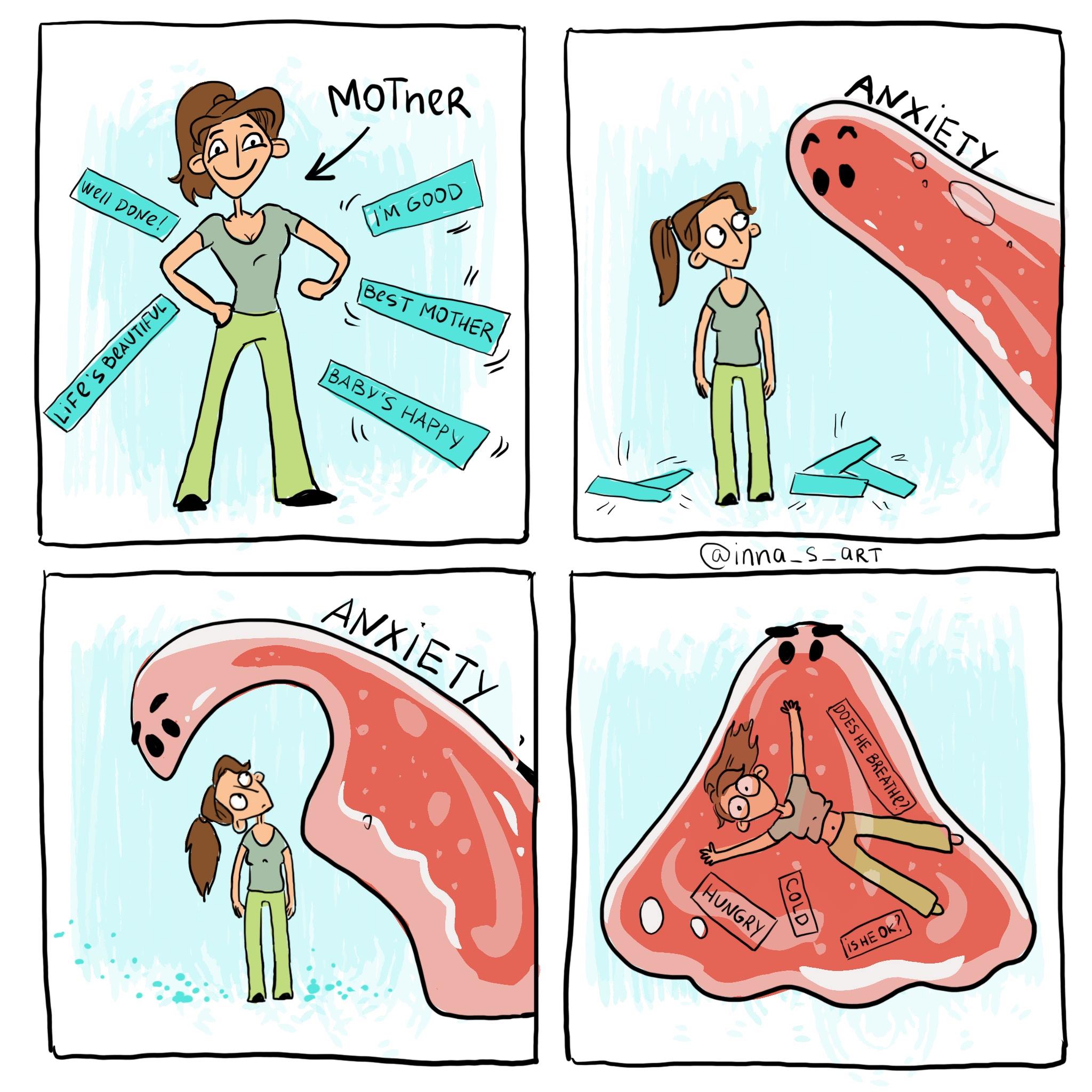 comics about mom having anxiety 