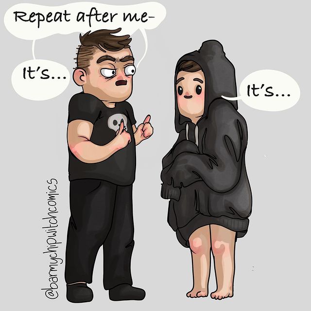 comics of a man talking to his girlfriend for wearing his hoodie
