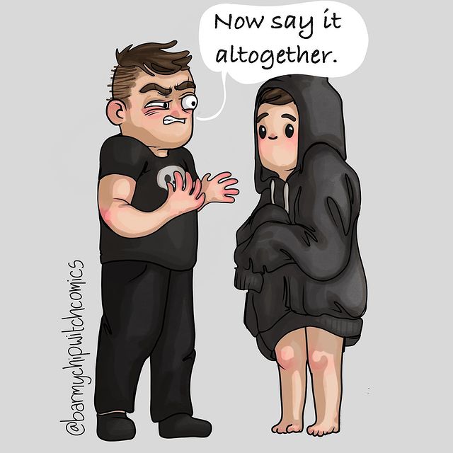  comics of a man talking to his girlfriend for wearing his hoodie