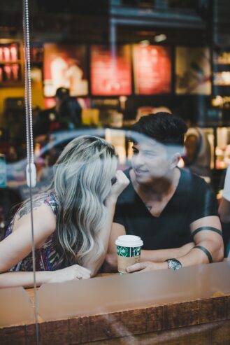 couple inside a coffee shop