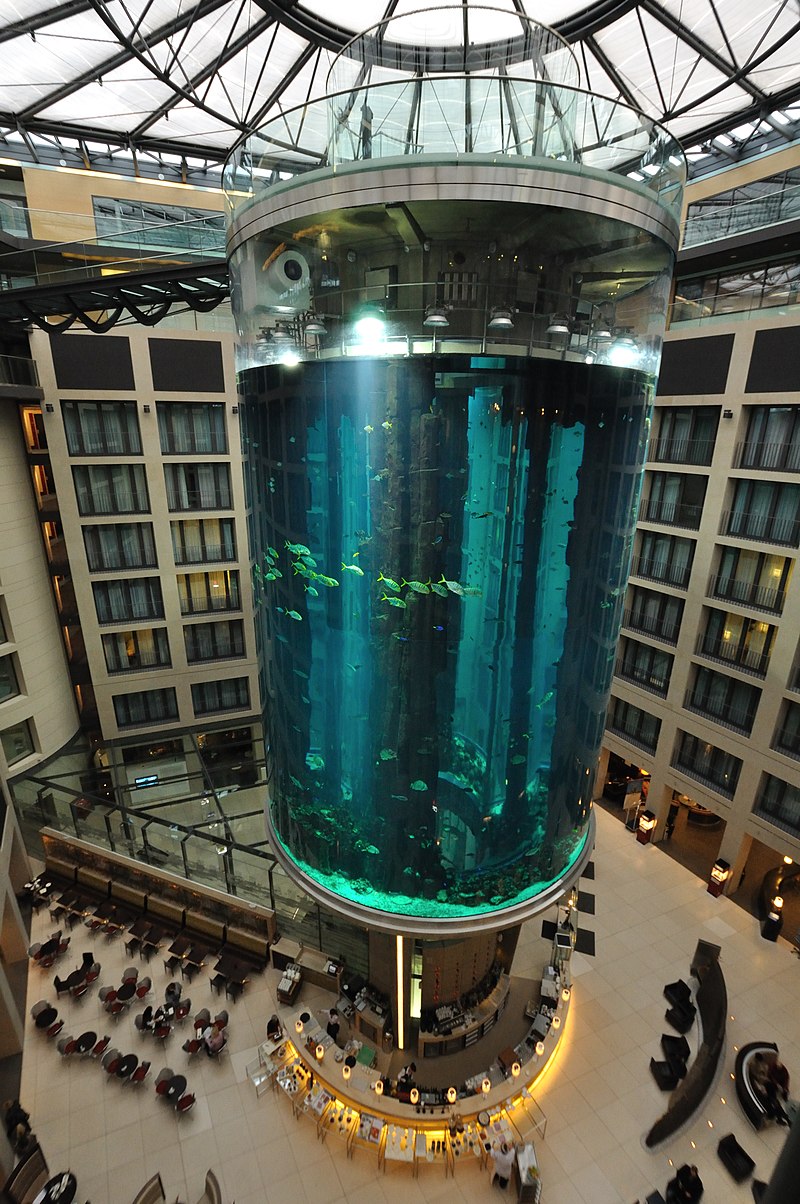 a huge aquarium