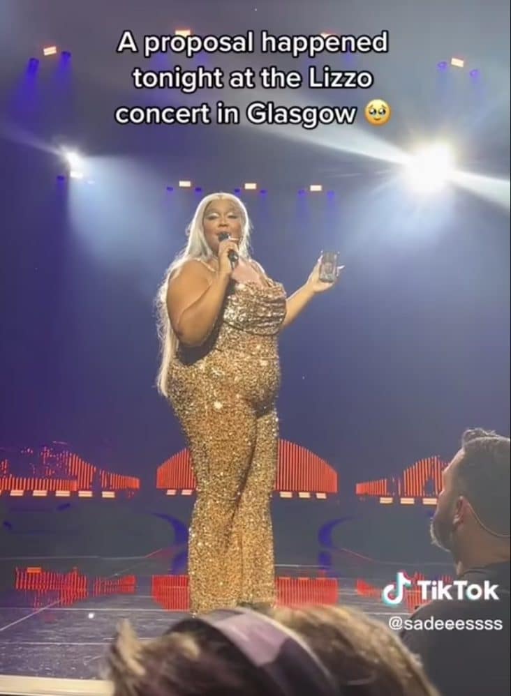 Lizzo Rocks Daring Green Bodysuit on Stage