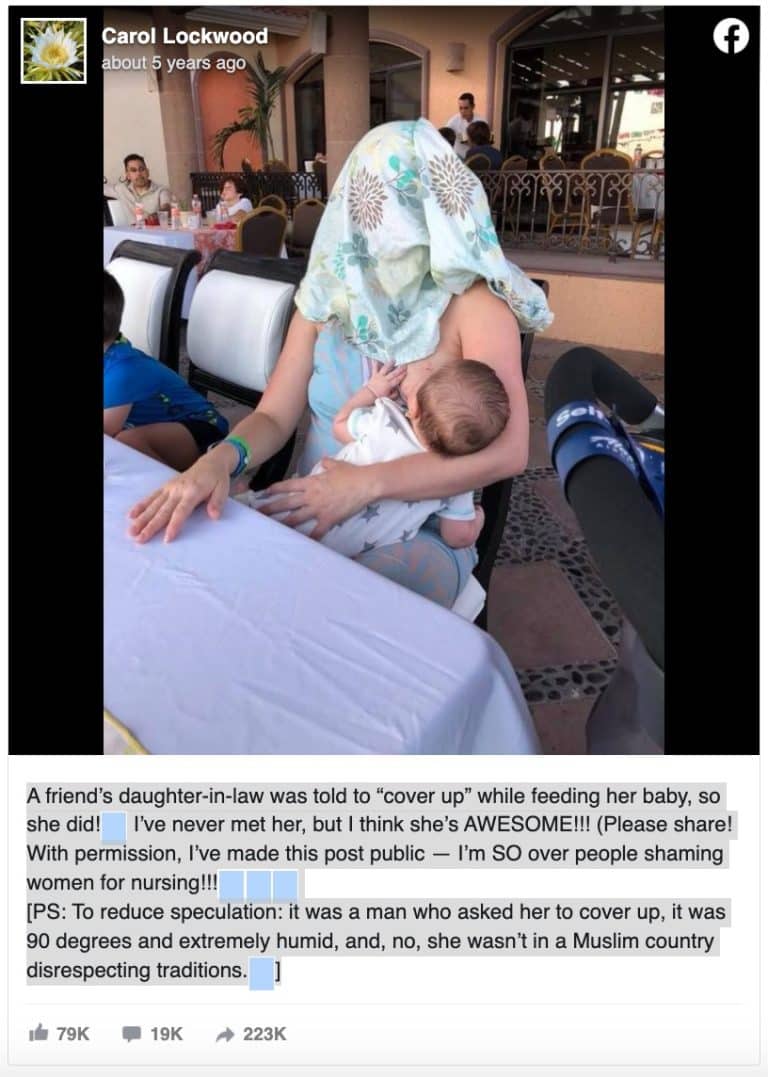 Breastfeeding Moms Response To Strangers Approach Goes Viral