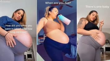 Pregnant Woman's Huge Belly