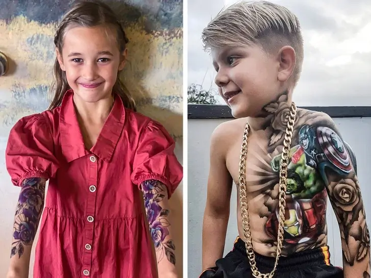 Artist Tattoos Children