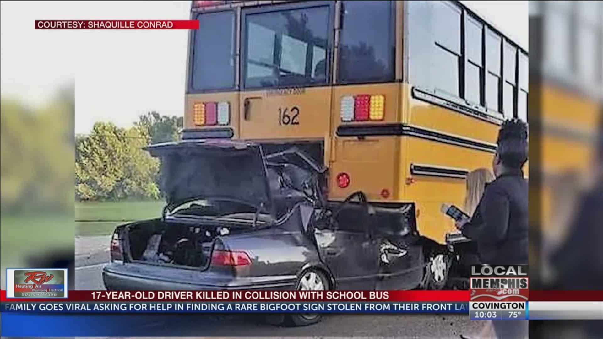 Teen Dies in School Bus Crash