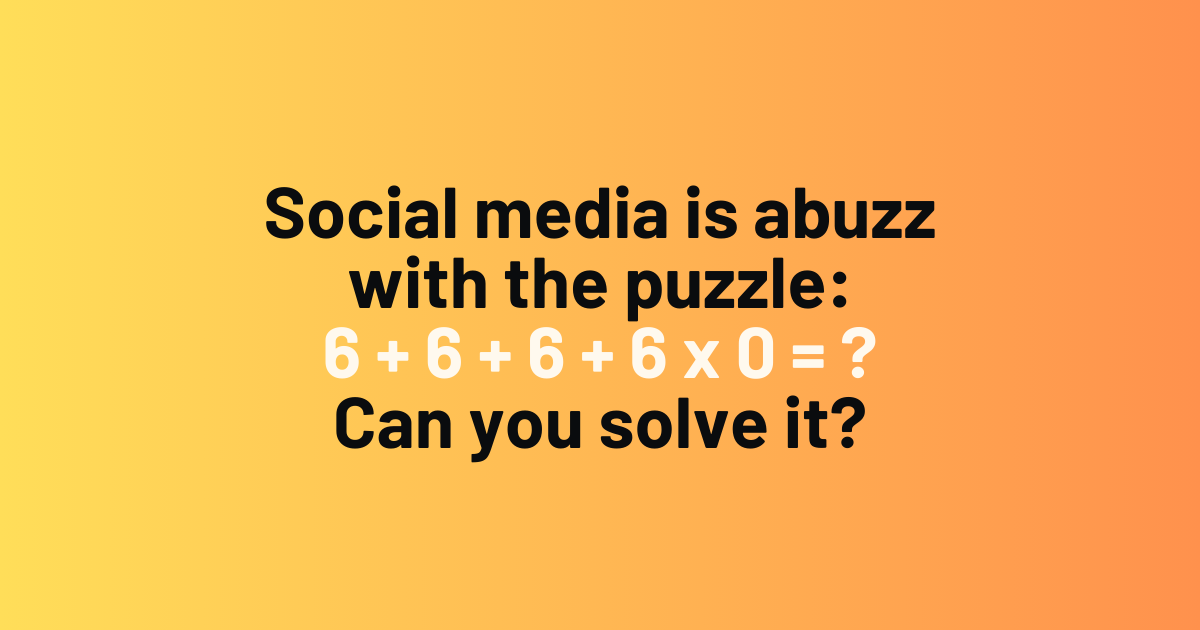 Viral Math Puzzles