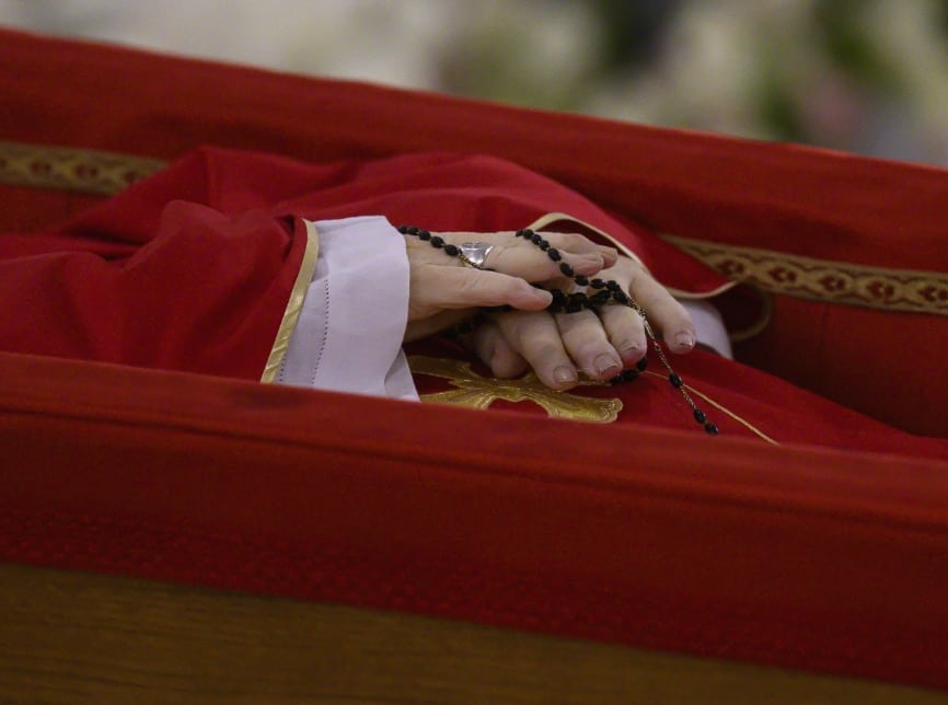 Pope Francis' Casket