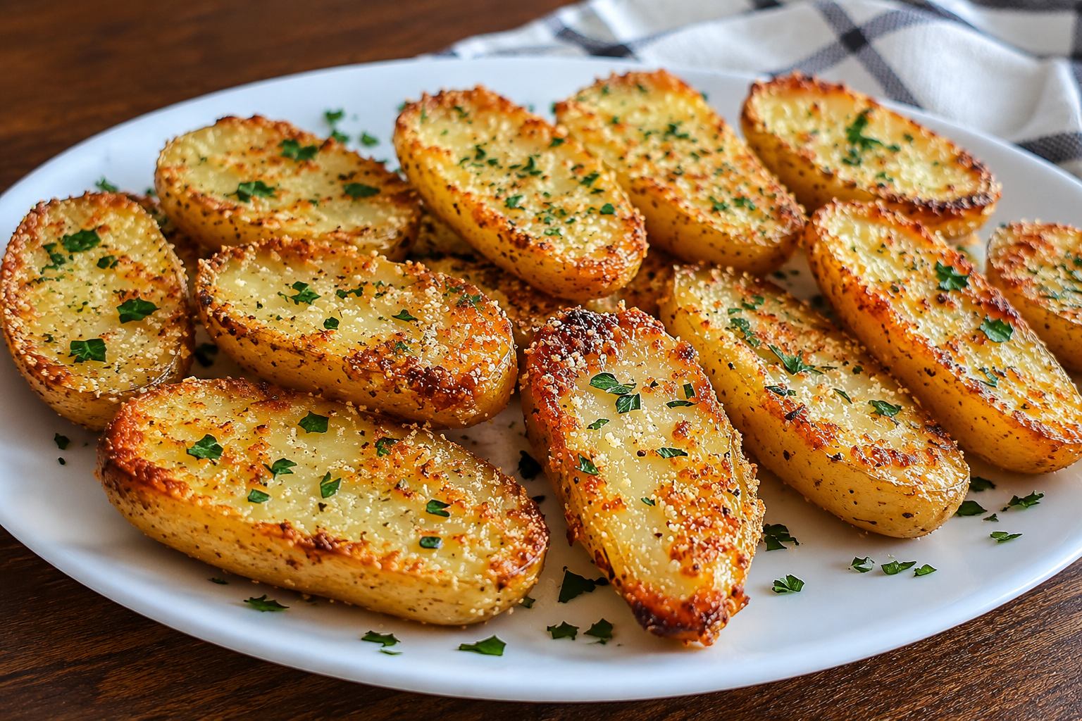 scored potatoes