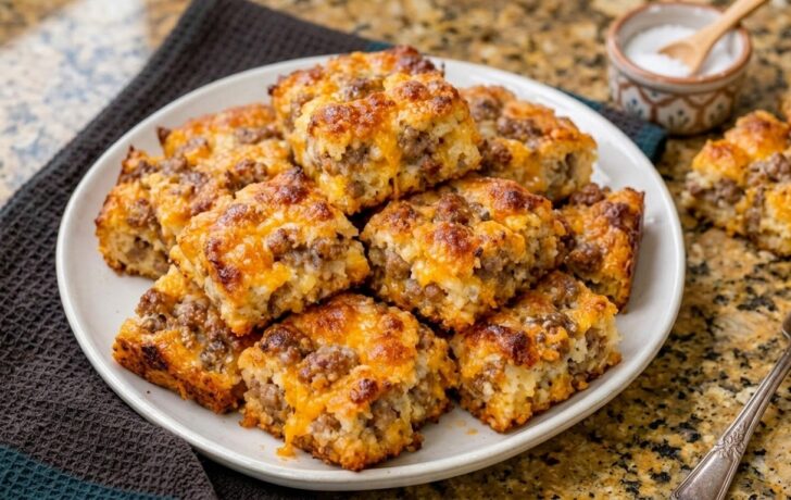 Cheesy Sausage Squares