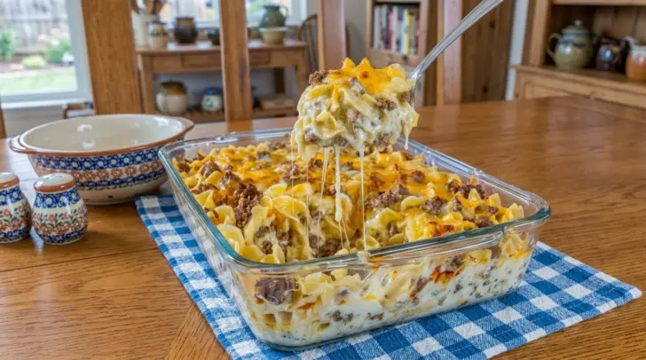 Sour Cream Beef Noodle Casserole